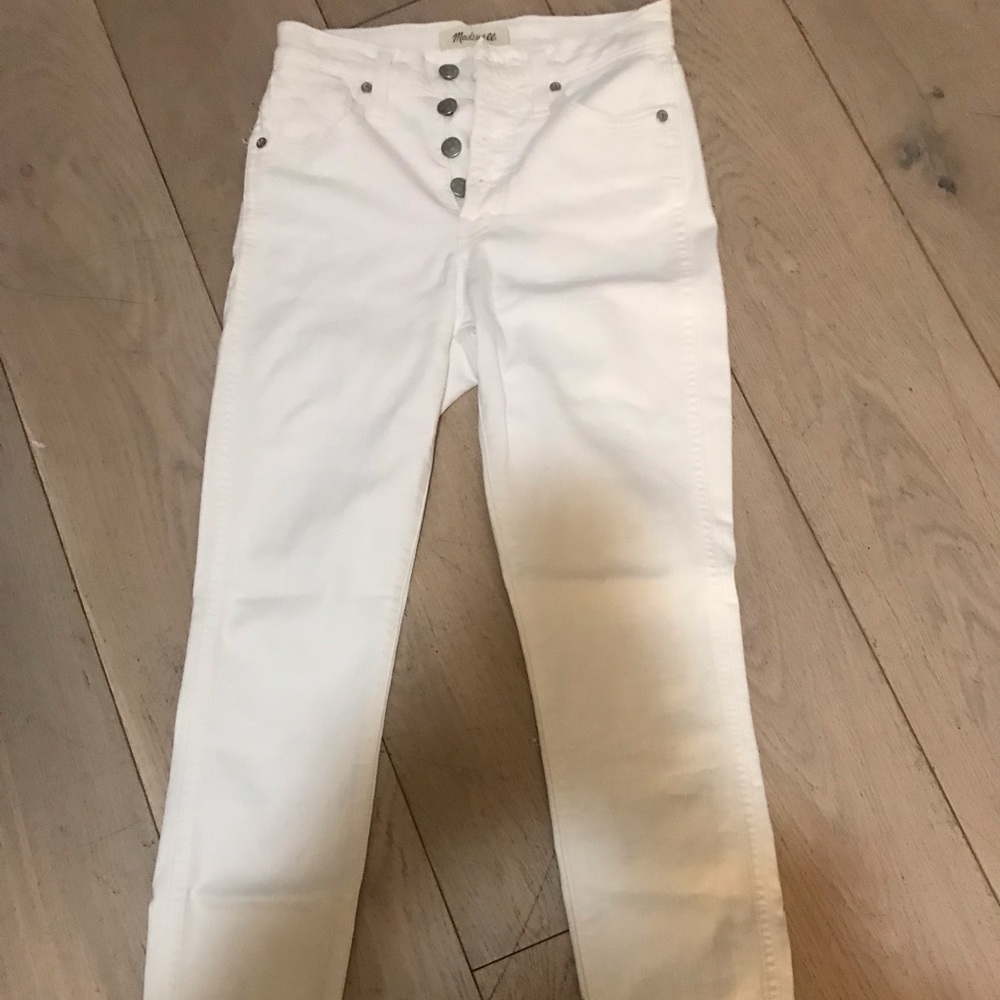 white madewell jeans